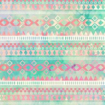 Girly Pink Turquoise Aztec Tied Dye Pastel Pattern Instagram Effect