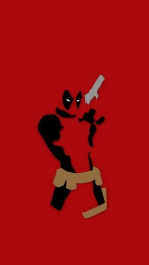 Minimalistic Comics Deadpool Wade Wilson Marvel Wallpaper