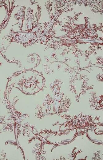 Paysannerie Toile Wallpaper A Scenic With Farm Workers