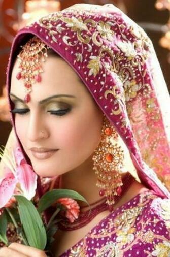 Pakistani And Indian Bridal Dulhan Makeup HD Wallpaper Stylespk