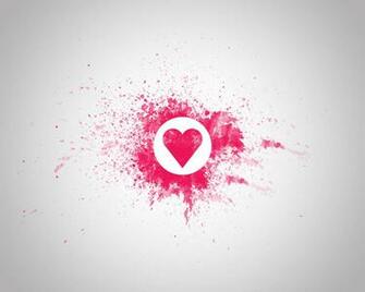 Heart Love Logo Wallpaper For iPhone