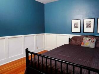 Faux Wainscoting Wallpaper Install