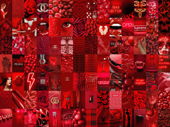 Aesthetic Red Background X Wallpaper