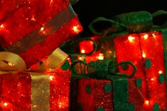 Christmas Present Background Wallpaper