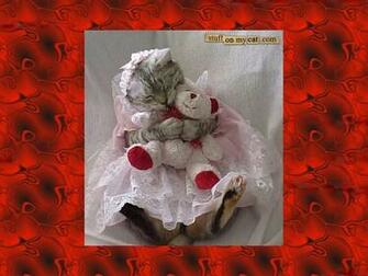 Valentine Kitty Wallpaper Desktop Background
