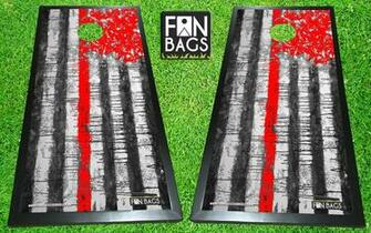 Firefighter Cornhole Boards Direct Print HD Image