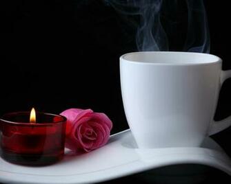 Coffee With Romantic Desktop Wallpaper