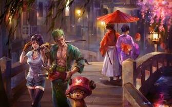 Nico Robin Roronoa Zoro Chopper One Piece Anime HD Wallpaper