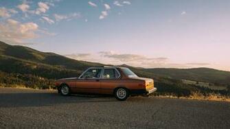 Wallpaper Bmw E21 Side Road