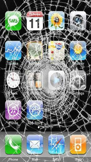 Wallpaper Broken iPhone