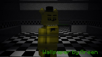 Fnaf1 Wallpaper Golden Freddy By Greenanimator