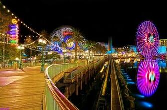 Related Wallpaper For Disney California Adventure Night