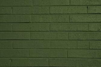 Olive Green Painted Brick Wall Texture High Resolution Photo