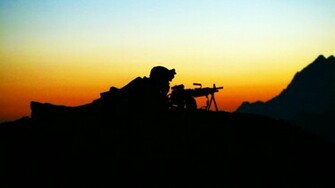 Soldiers Silhouette Wallpaper