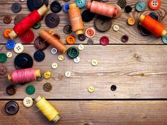 Wallpaper Thread Ussr Buttons Sewing Wood Background