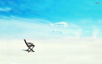 Beach Chair Wallpaper Beauty