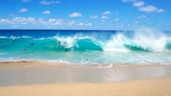 Blue Waves Beach Wallpaper Funny Photos
