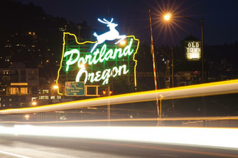 Portland Skyline Wallpaper