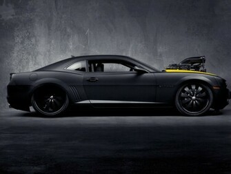 Matte Black Chevrolet Camaro Ss Desktop Pc And Mac Wallpaper