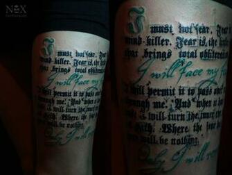 Litany Against Fear Poster By