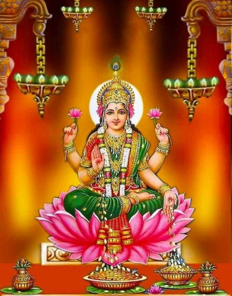 Goddess Lakshmi HD Wallpaper For Desktop
