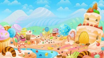 Candyland Background High Definition Wallpaper Suwall