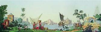 Zuber Wallpaper Panels Hindoustan Pattern 20th Century