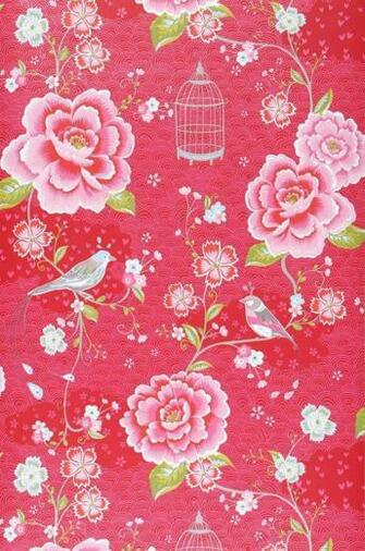 Wallpaper Amina Strawberry Red Yellow Green Rose White