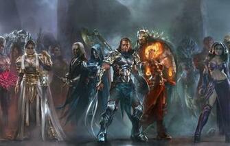 Wallpaper Weapons Heroes Warriors Mages Garruk Karn Elspeth