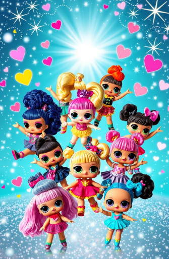 L O Surprise Dolls Wallpaper