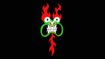 HD Wallpaper Of Aku From Samurai Jack In Plain Black Background