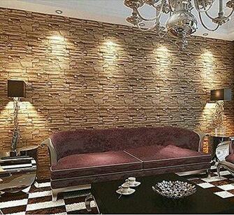 Blooming Wall 3d Faux Cultural Brick Stone Wallpaper Roll For