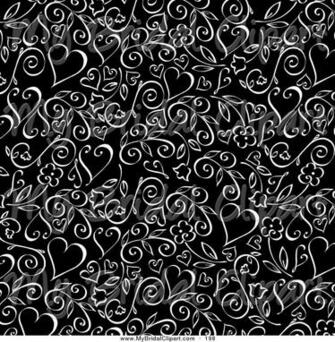 Black Background With White Hearts Imgkid The