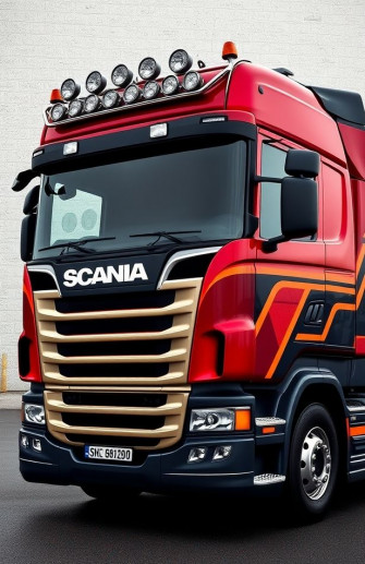 Scania V8 Logo Wallpaper