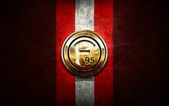 Wallpaper Fortuna Dusseldorf Golden Logo Bundesliga