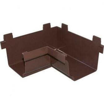 In Brown Vinyl Severe Weather Gutter Inside Corner At Lowes