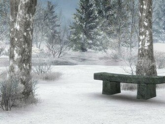 Winter Scene Desktop Wallpaper Grasscloth