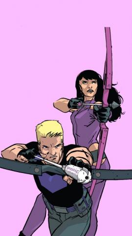 Hawkeye Wallpaper Kate Bishop Clint Barton