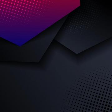 Abstract Pink And Blue Geometric Hexagon Direction Overlay Layered