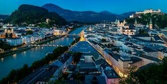 Wallpaper Salzburg Austria Evening Cities Building