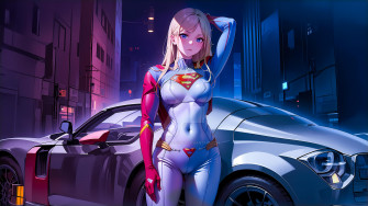 Supergirl I Am Speed Anime 4k Wallpaper By Everything Super On