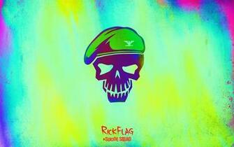 Suicide Squad Image Skull Wallpaper Rick Flag HD