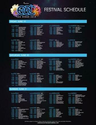 Edc Las Vegas Set Times Released Insomniac