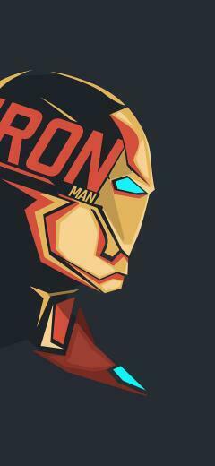 Wallpaper Headshot Superhero Marvel Iron Man