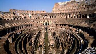 Desktop Wallpaper World Italy Inside The Coliseum In Rome