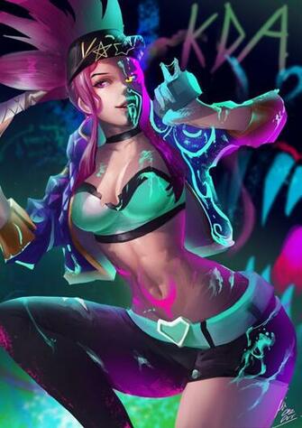 Kda Akali Beautiful Background Image By Iarhudpong