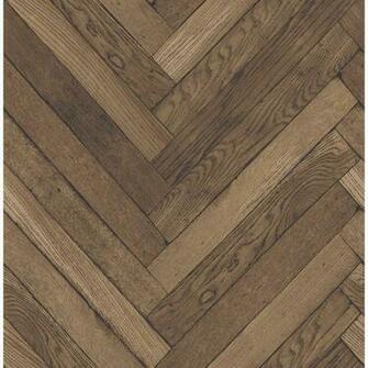 Brewster Sq Ft Altadena Brown Diagonal Wood Wallpaper