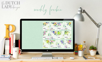 These Bits Of Design Out There So Cute This Desktop Calendar