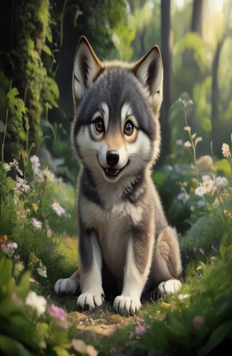 Baby Wolf Wallpaper