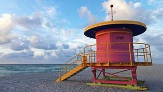 Beach Hut Wallpaper